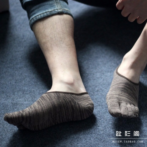 Retro miễn phí sọc lớn cotton nam vớ mùa hè vô hình thấp giúp đào miệng vớ thuyền không giúp cotton vớ năm ngón tất nam