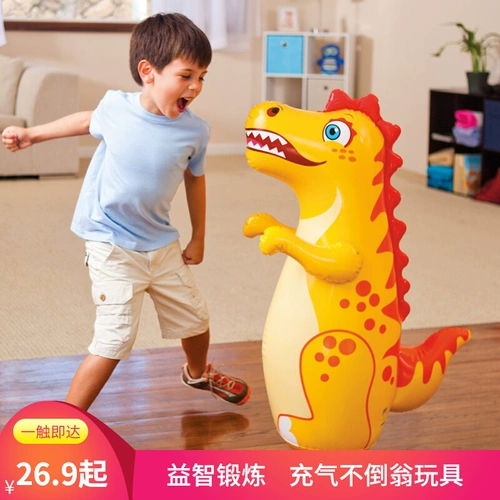 Детская неваляшка, надувная боксерская груша, игрушка, динозавр, мешок с песком, 2-6 лет, увеличенная толщина