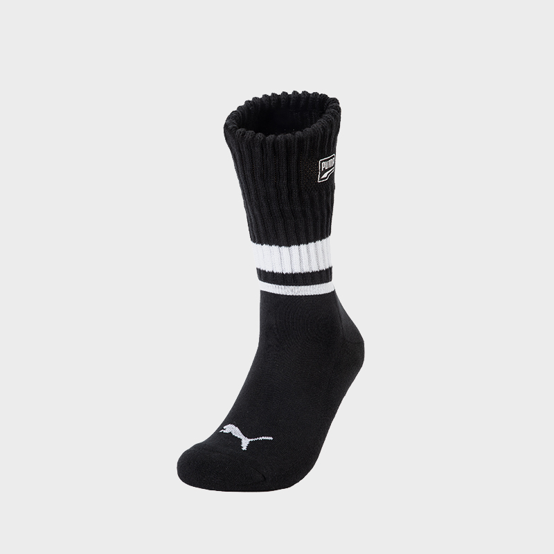 Puma Official Genuine Seasonal New Model Unisex Color-Block Mid-Calf Socks, One Pair 938576-01 Puma Official Genuine Seasonal New Model Unisex Color-Block Mid-Calf Socks, One Pair 938576-01