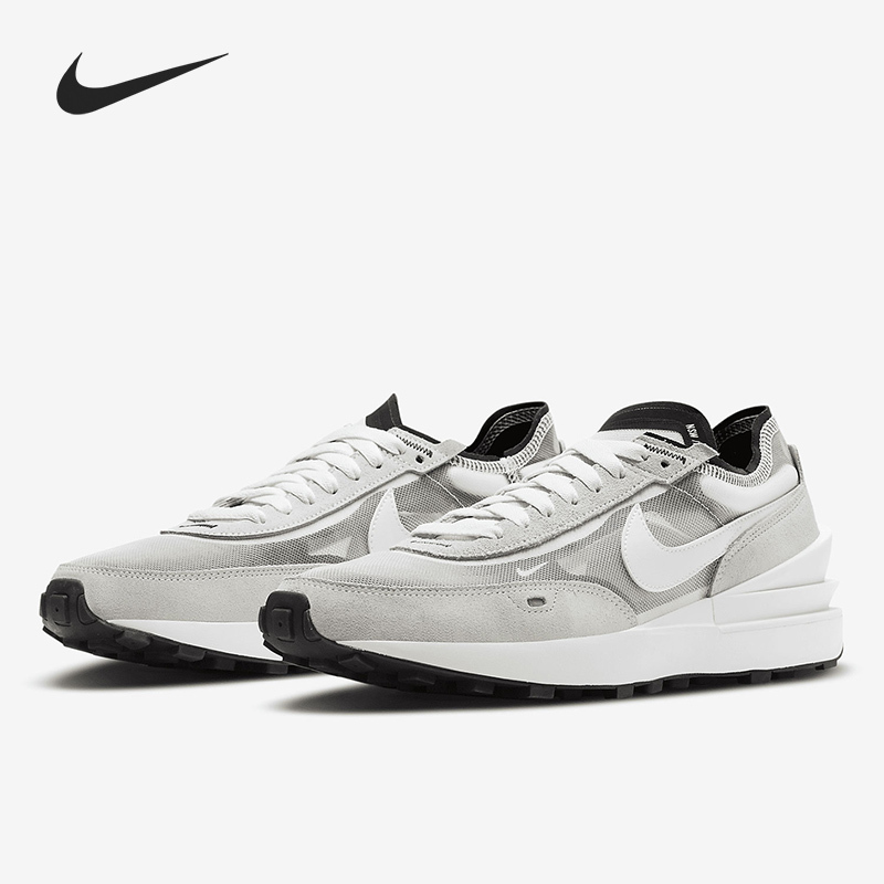 Nike Official Authentic Waffle One Men's and Women's Sports Cushioning Lightweight Sneakers Da7995-100