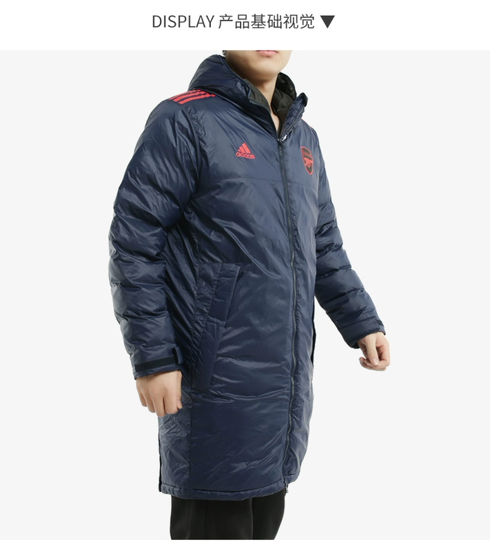 Áo khoác nam Adidas / Adidas đích thực 2019 mùa đông mới áo khoác bóng đá Arsenal áo khoác EH5627 - Quần áo độn bông thể thao