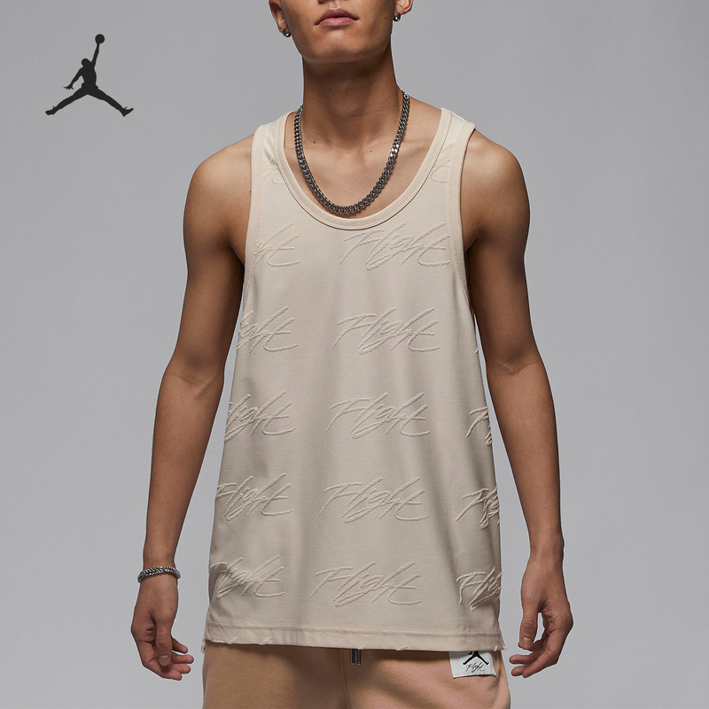 Nike Official Authentic Jordan Men's New Round Neck Loose Sleeveless Vest Fn4640-203