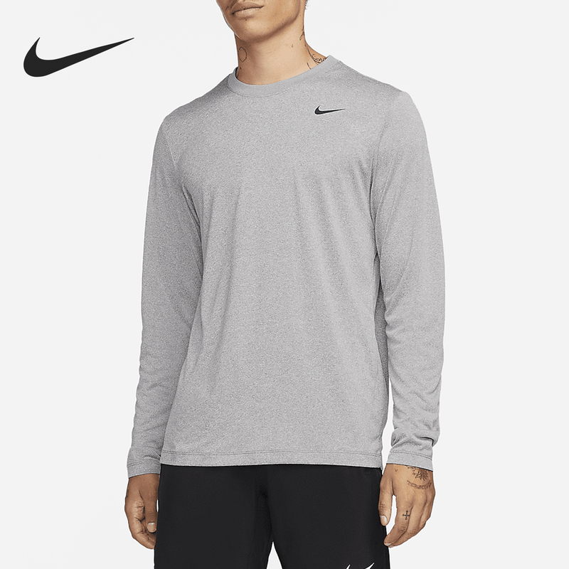 Nike Official Authentic Dri-Fit Men's Lightweight Breathable Knitted Long Sleeve T-Shirt Dx0993-063