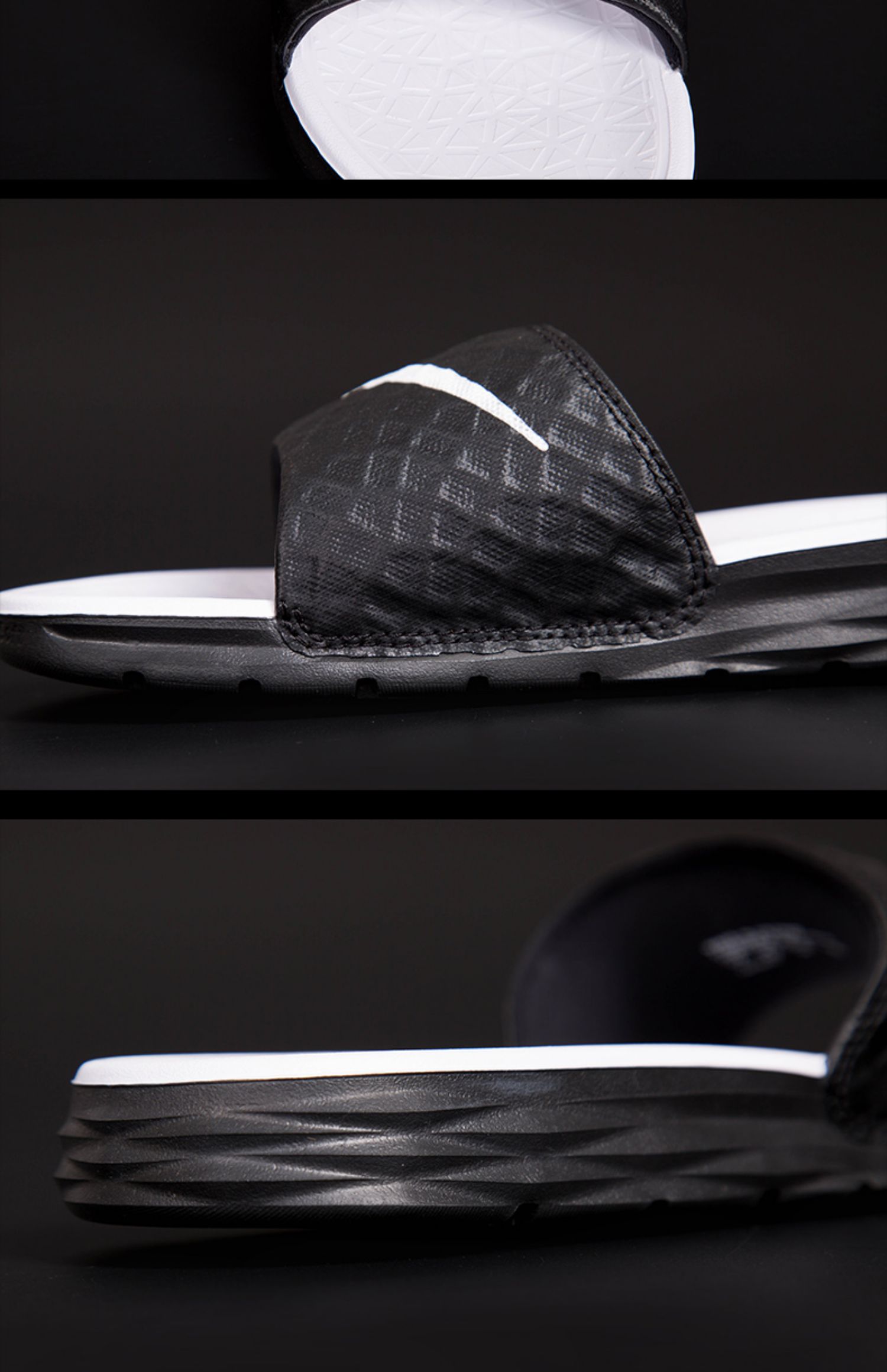 Giày thể thao nữ Nike / Nike chính hãng BENASSI SOLARSOFT dép đi biển thể thao giải trí mùa hè 705485 - Dép thể thao dép nữ
