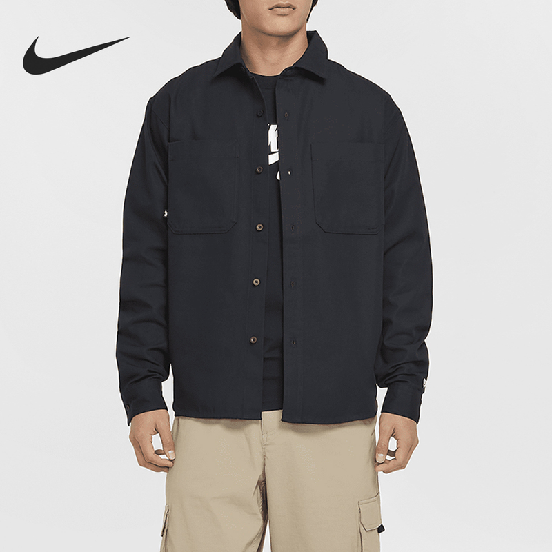 Nike Official Authentic Sb Unisex Long-Sleeved Woven Skateboard Jacket Top Fv7346-010