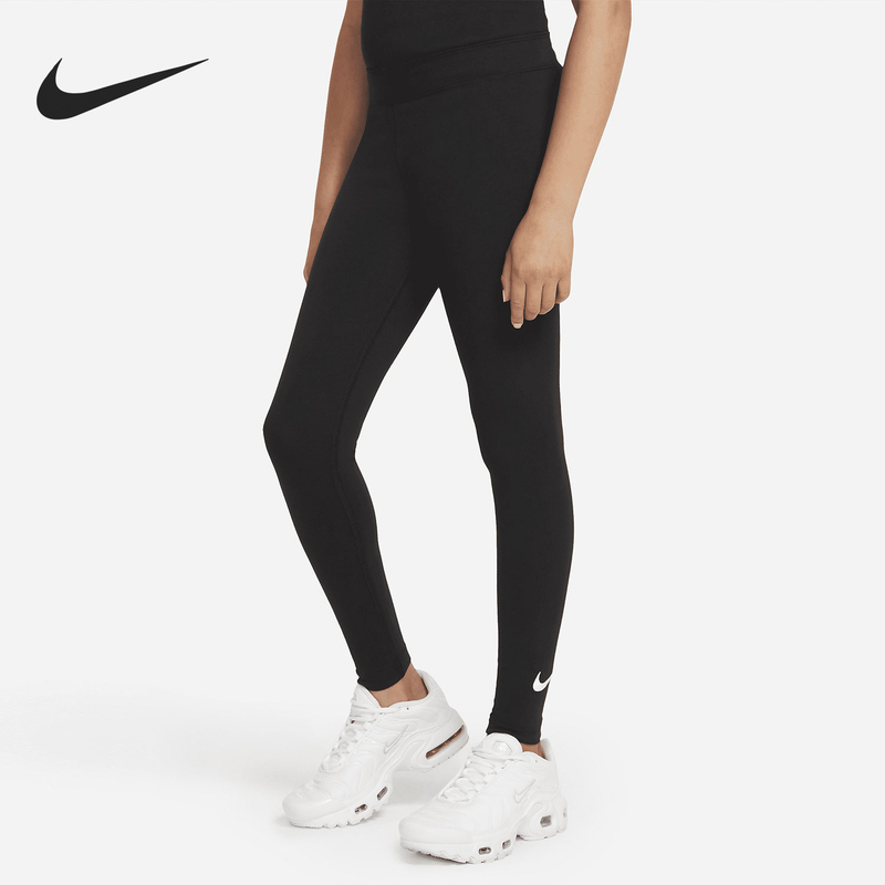 Nike/Nike Genuine New Model High-Waisted Breathable and Comfortable Sports Training Tight-Fitting Pants for Older Children Dd6482-010