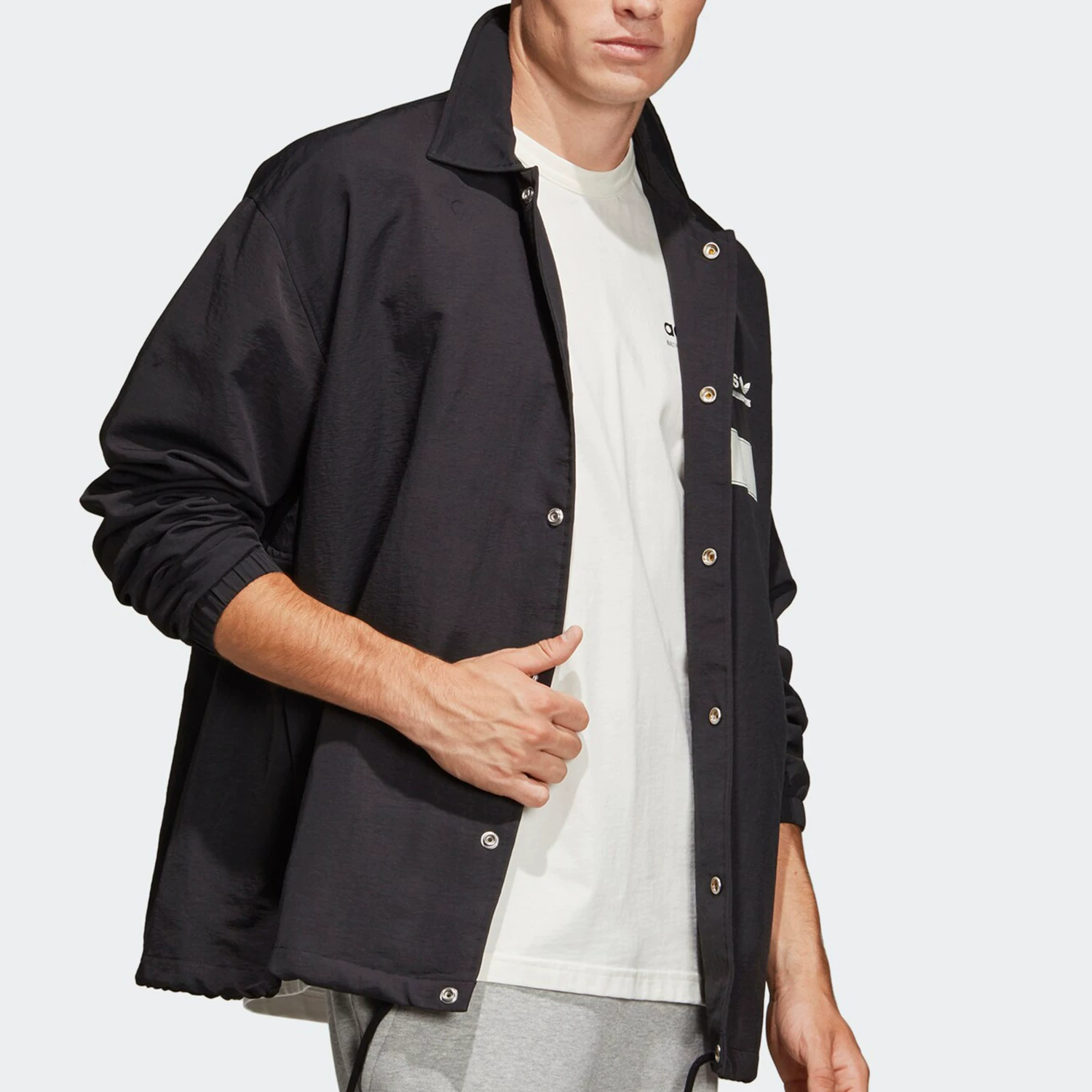 Куртка-ветровка в стиле кэжуал мужская Adidas Genuine Sanye DX3767