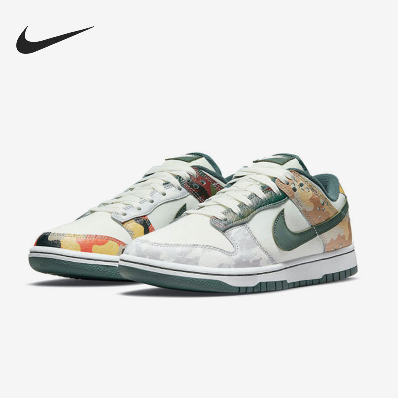 Nike Official Authentic Dunk Men's Comfortable and Breathable Casual Sports Sneakers Dh0957-100