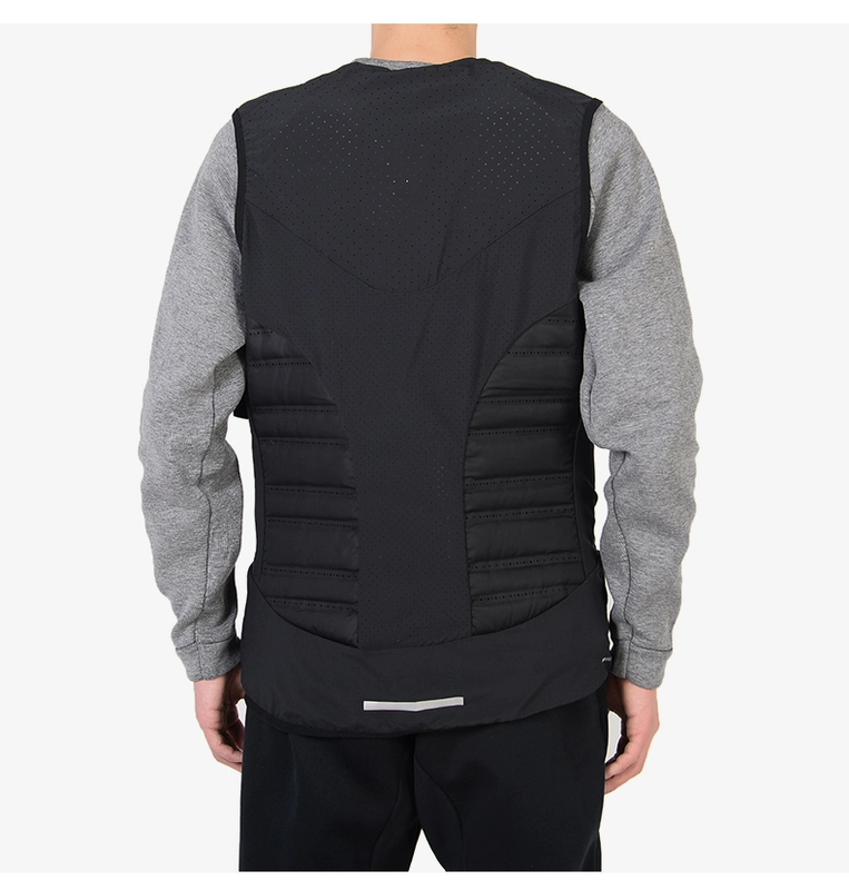 Nike Nike AEROLOFT nam thể thao giản dị chạy xuống áo khoác vest vest 859273 - Áo thể thao áo thể thao có cổ