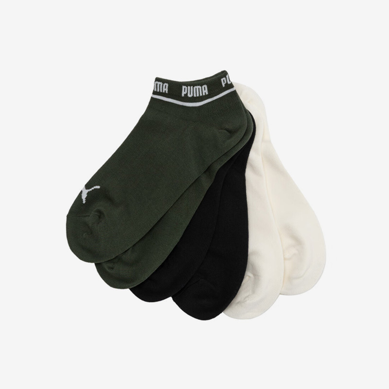 Puma Official Authentic New Seasonal Breathable and Comfortable Sports Socks for Men and Women, Three Pairs Pack 907777-18