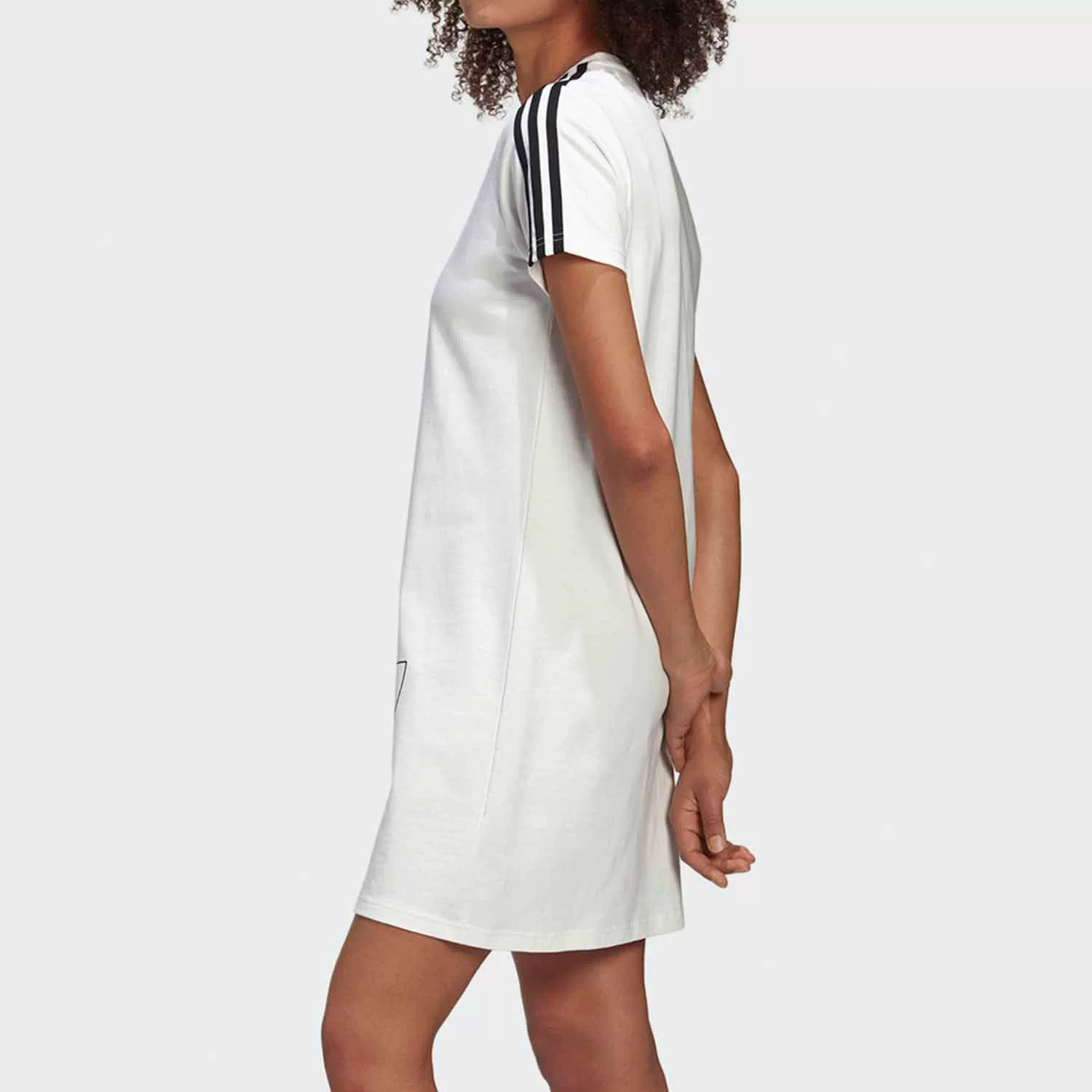 Платье спортивное женское круглого выреза с короткими рукавами Adidas Official подлинное клевер GK3772