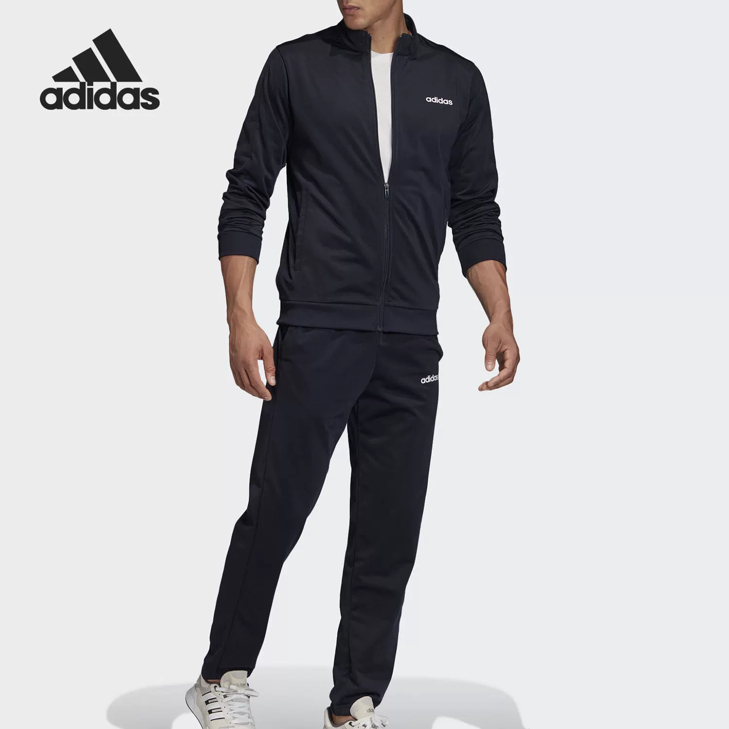 Спортивный костюм для отдыха Adidas/, классический комплект с молнией