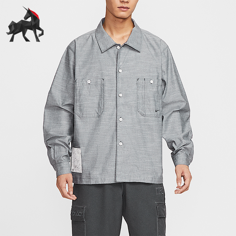 Nike/Nike Genuine 2025 Summer Men's Casual Workwear Loose Daily Shirt Hv0883-060 Nike/Nike Genuine 2025 Summer Men's Casual Workwear Loose Daily Shirt Hv0883-060