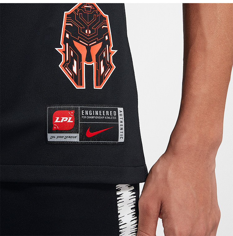 电竞t恤 nike/耐克正品当季新款x lpl战队tes男子比赛运动t恤cv9631