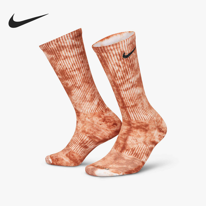Nike Official Genuine Seasonal New Men's and Women's Sports Tie-Dye Mid-Calf Socks Two-Pair Pack Dm3407-908 Nike Official Genuine Seasonal New Men's and Women's Sports Tie-Dye Mid-Calf Socks Two-Pair Pack Dm3407-908