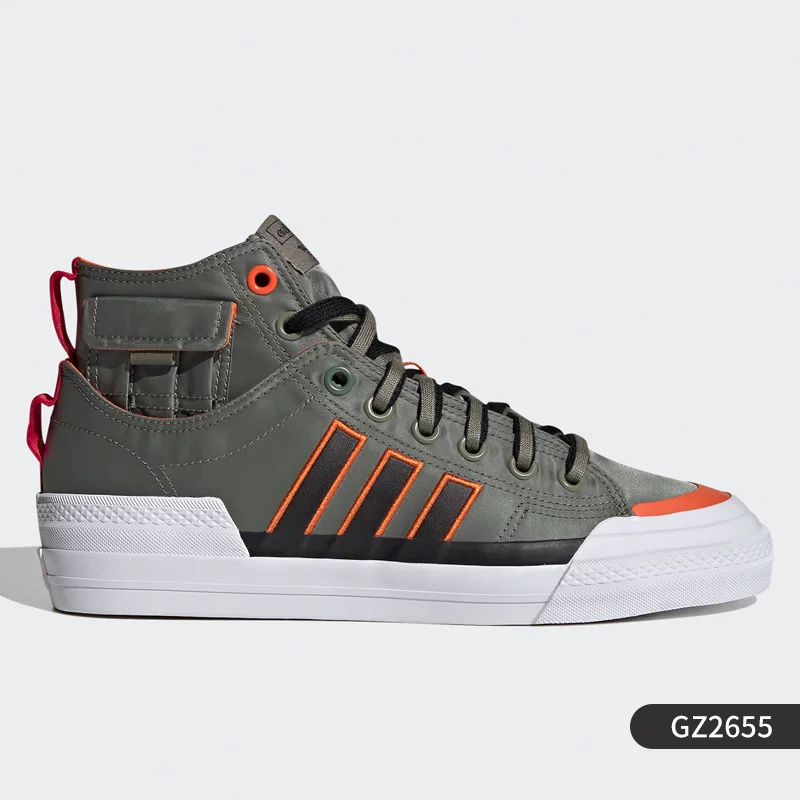 Кроссовки высокие классические повседневные мужские и женские Adidas Authentic clover NIZZA FX8497