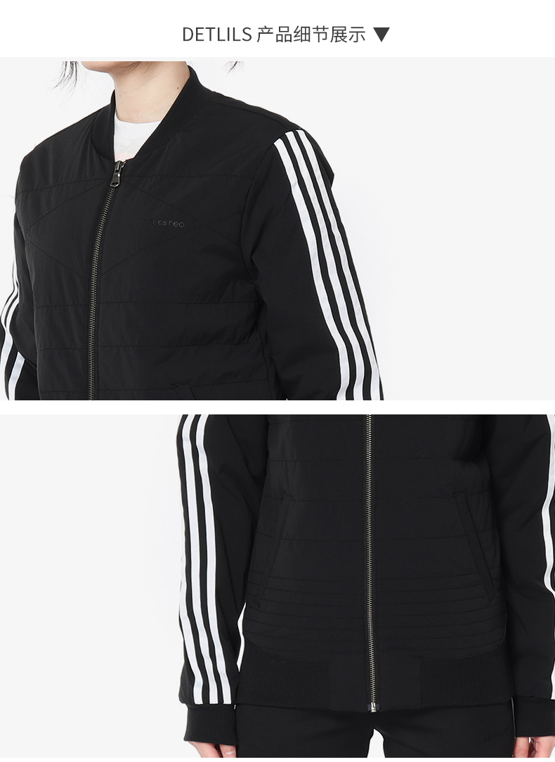Adidas / Adidas Authentic 2019 mùa xuân mới dành cho phụ nữ thể thao và quần áo cotton ấm áp DM4439 - Quần áo độn bông thể thao áo phao nữ hàn quốc
