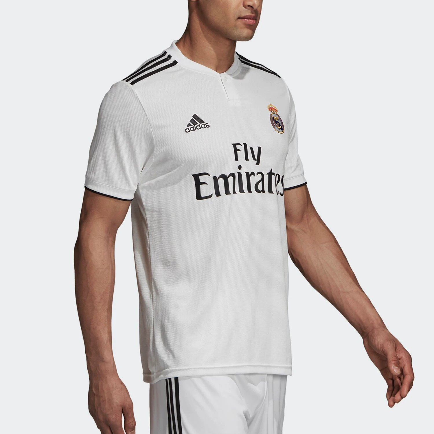 Adidas/ Genuine Real TR JSY Real Madrid Fan Edition домашняя футбольная униформа футболка DH3372