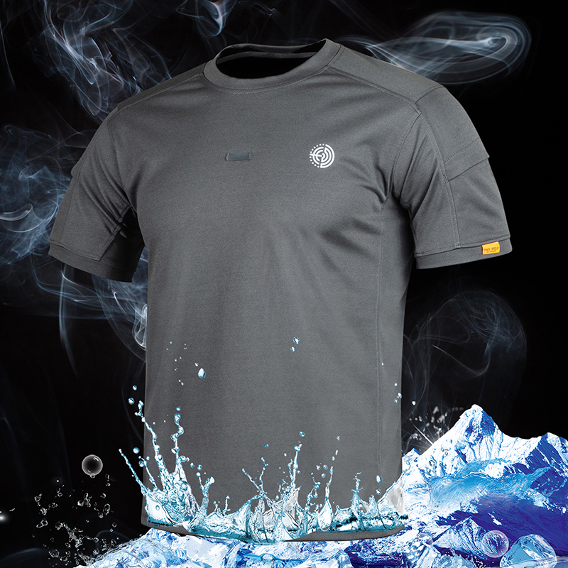 Outdoor quick-drying breathable short-sleeved T-shirt men's summer stretch loose oversized T military fan instructor tactical t-shirt training suit
