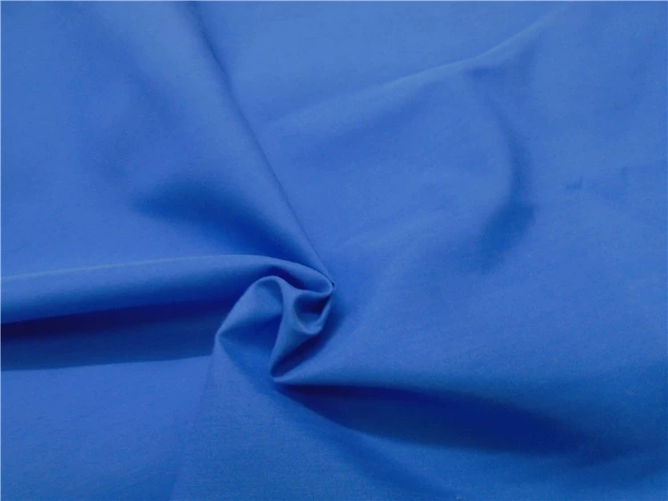 Xanh Dacron rèm cửa văn phòng polyester vải bảng vải nóng mùa hè bầu trời màu xanh áo yếm vải - Vải vải tự làm