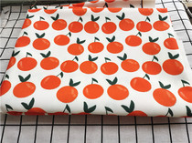 Cartoon Fabric Fine Canvas Printed Handmade Diy Fabric Sofa Cover Fabric Bag Dorm Room Table Clog Orange Berry Fruit