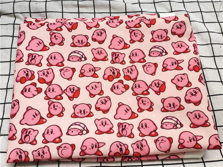 Cartoon fabric fine canvas printed with hand diy fabric sofa package package bag dormitory table cloth star Kabby