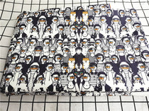 Cartoon Fabric Fine Canvas Printed Handmade Diy Fabric Sofa Cover Fabric Bag Dorm Room Table Cloth Photo Dogs