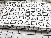 Cartoon Fabric Fine Canvas Printed Handmade Diy Fabric Sofa Cover Fabric Bag Dorm Table Cloth Triangle