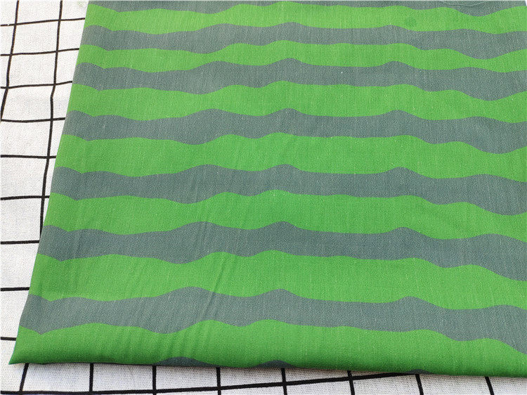 Thin T C mixed green watermelon cartoon printed fabric manual diy for dress clothing fabric