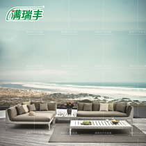 Outdoor vine sofa waterproof Nordic Villa Cottage HouseHouseClub double triple vine chair sofa combination