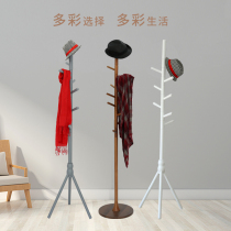 Solid wood coat rack floor hanging hanger simple modern simple bedroom clothes rack household shelf living room