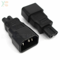 Power adapter IEC320-C14 to C7 character male plug to eight female plug WA-0003 conversion