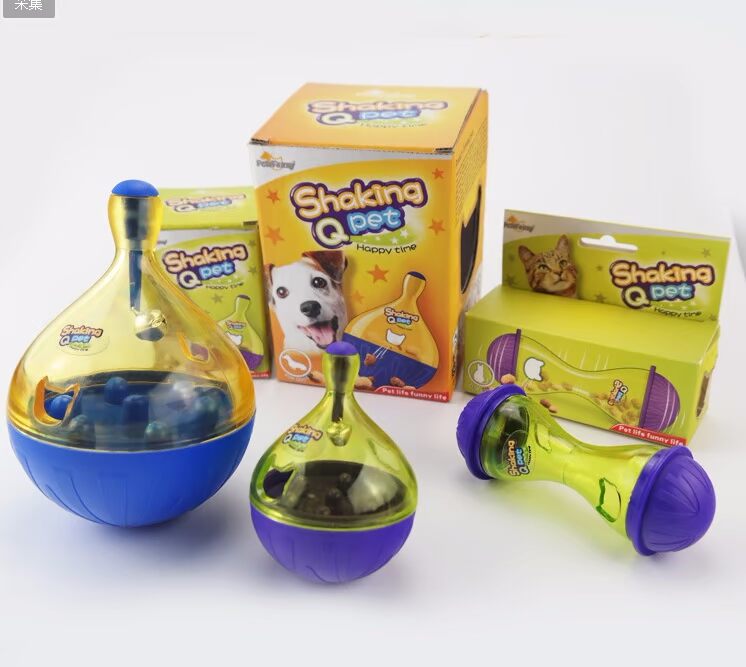 Câu đố con chó bị rò rỉ đồ chơi tumbler chó bị rò rỉ con chó thức ăn puppies jinmaotaidi mèo pet đồ chơi thiết bị rò rỉ đồ chơi cho thú cưng