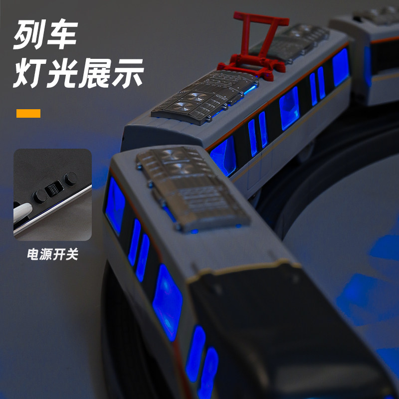 New Guangzhou Subway No. 11 Line Train Alloy Model Electric Subway Light Rail Boy Toy Big Train Gift