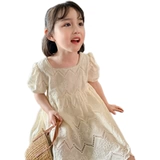 Летняя одежда, летняя юбка, в корейском стиле, рукава фонарики, короткий рукав