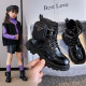 Girls Martin boots 2022 autumn and winter new autumn single boots British style princess short boots small schoolbag children's boots