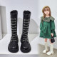 Girls boots autumn and winter leather boots children's shoes children's boots winter women's treasure boots children's non-slip martin boots