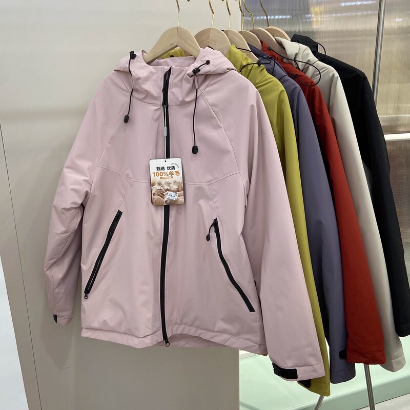 Cotton Friday 6450 Autumn/Winter New Wool Thickened Jacket Sports Casual Outdoor Loose Coat Cotton Friday 6450 Autumn/Winter New Wool Thickened Jacket Sports Casual Outdoor Loose Coat