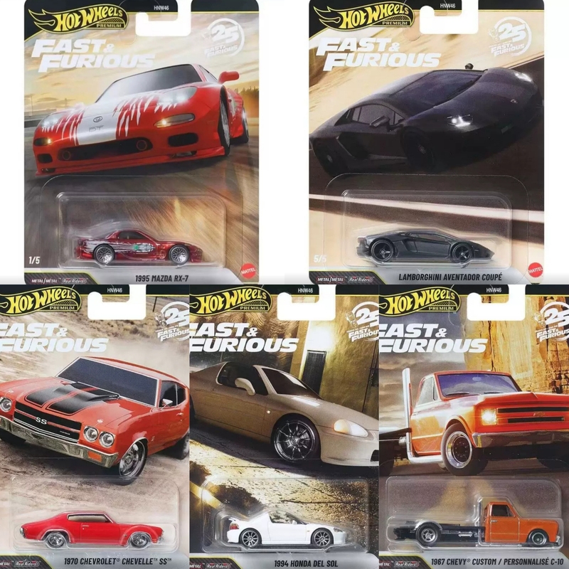 Hotwheels Fast and Furious 26P Mazda Lamborghini Chevrolet Honda Hnw46