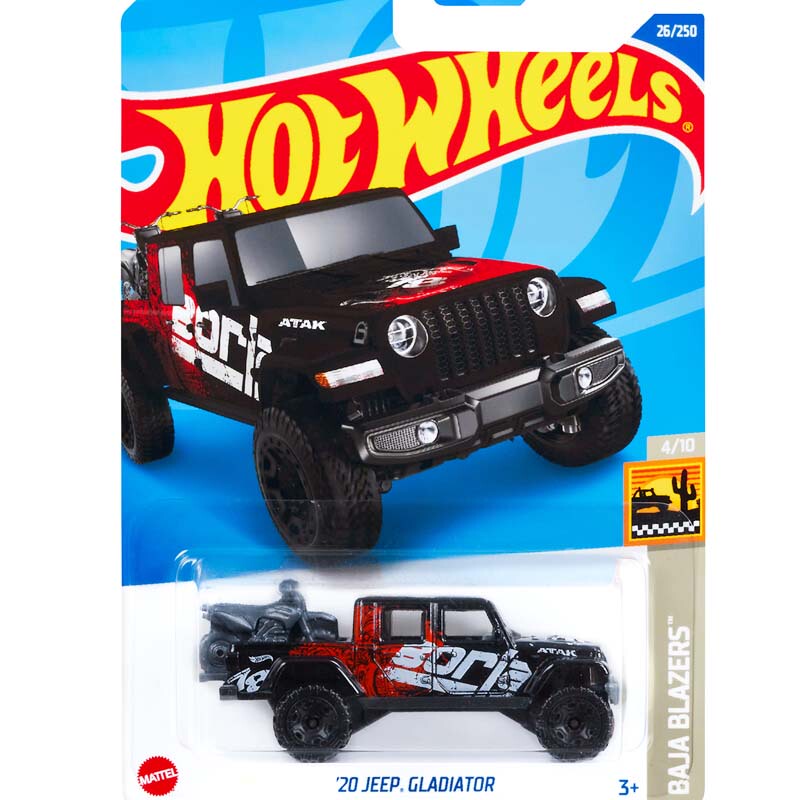 Hot Wheels Jeep Gladiator Off-Road Vehicle Black Jeep Gladiator 26 22B/