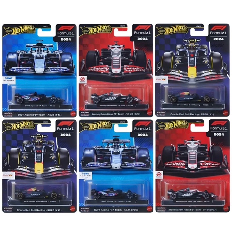 Hotwheels F1 Formula Racing Set Red Bull Verstappen Haas Alpine/Hrv11 Hotwheels F1 Formula Racing Set Red Bull Verstappen Haas Alpine/Hrv11