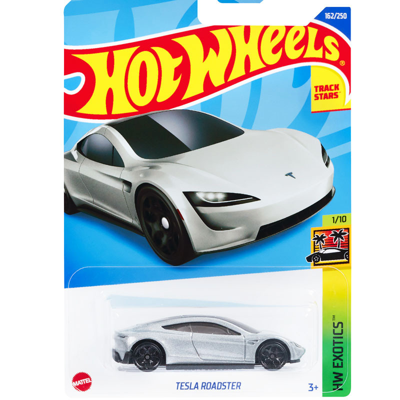 Hot Wheels Tesla Super Car Silver Tesla Roadster 162 22H