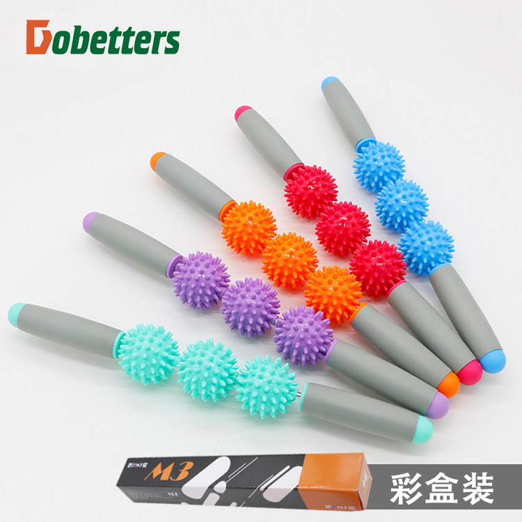 Stabbing Muscle Massage Stick Sports Massage Rod Hedgehog Ball Sports Rollers Yoga Column Fitness Sports Relaxation Fascia