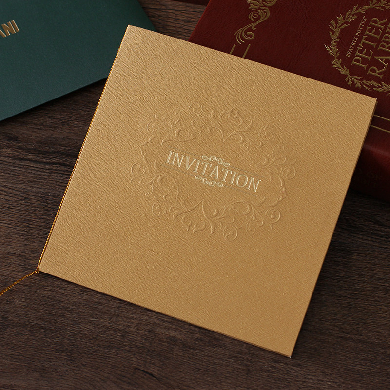 Business invitation custom invitation creative company event meeting high-end atmosphere simple thank you invitation card opening