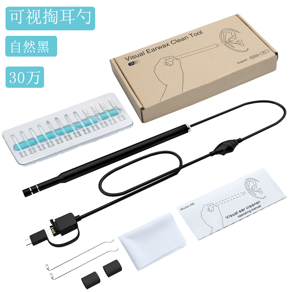 HD Android smartphone endoscope visual ear pick ear canal ear digging dental cleaner camera waterproof