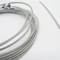 Galvanized plastic-coated steel wire rope kiwi greenhouse rope hand-friendly flag-raising rope 7*7 2 packs of 3 transparent