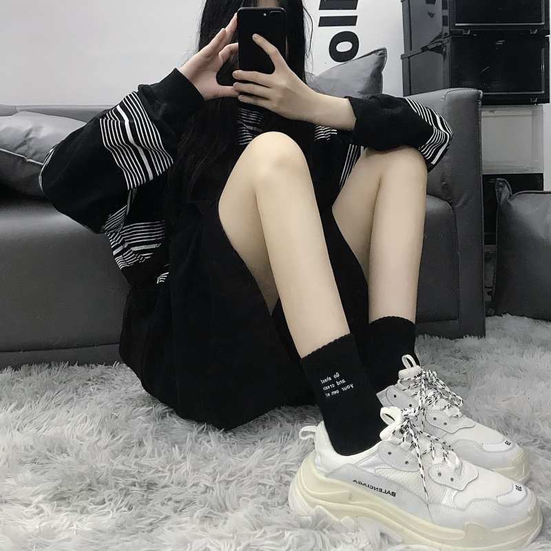 Japanese Retro Workwear Style Short Socks for Women ins Trendy Sports Versatile Letter Print Men's Personalized Simple Socks Japanese Retro Workwear Style Short Socks for Women ins Trendy Sports Versatile Letter Print Men's Personalized Simple Socks