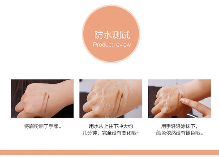 Đích thực Etude Nhà hai màu lông mày bột thrush không thấm nước không nở lông mày bút chì lông mày kem kéo dài không có trang điểm một từ lông mày bút kẻ lông mày 4d chống nước