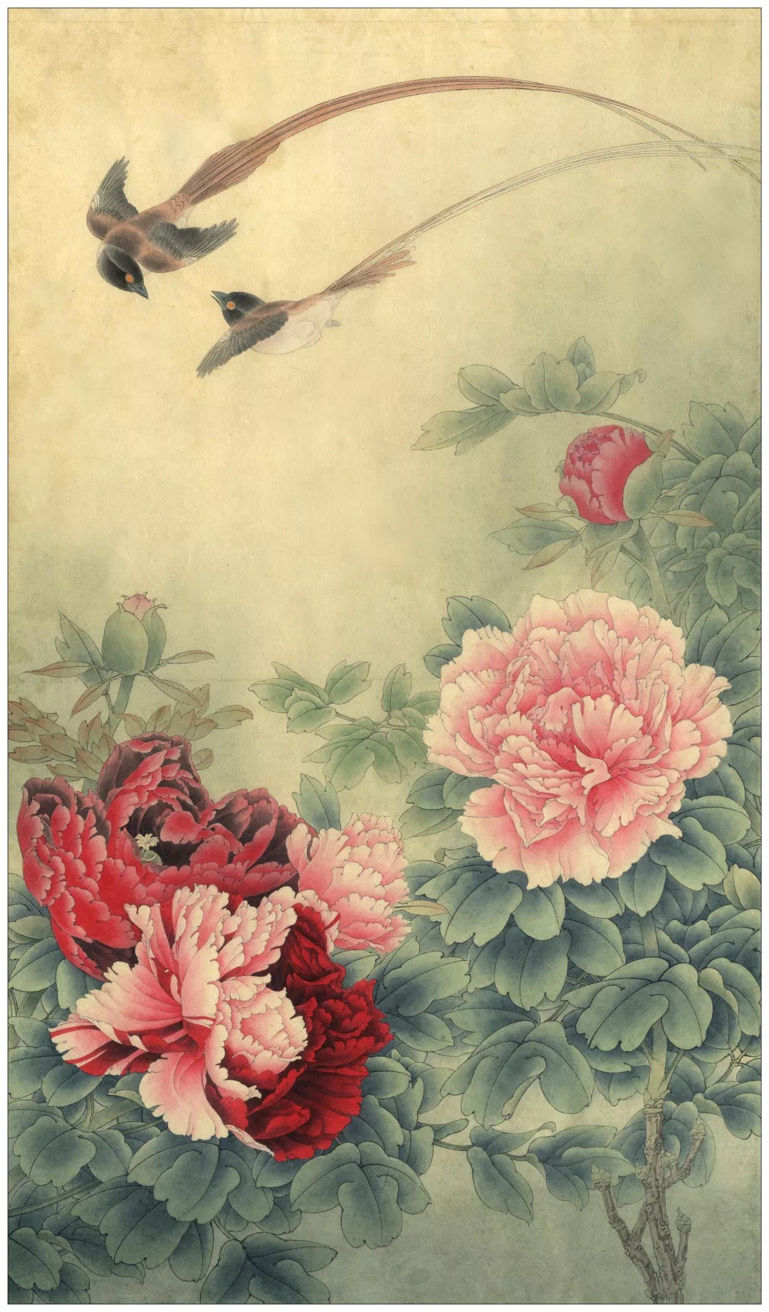 товар из китая 工笔画论坛李晓明工笔画底稿白描大稿--长寿永昌（含a3 彩图一张