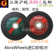 AbraWheels reinforced resin cut off grinding wheel cutting sheet angle grinder slice 105*1 2 5*16mm